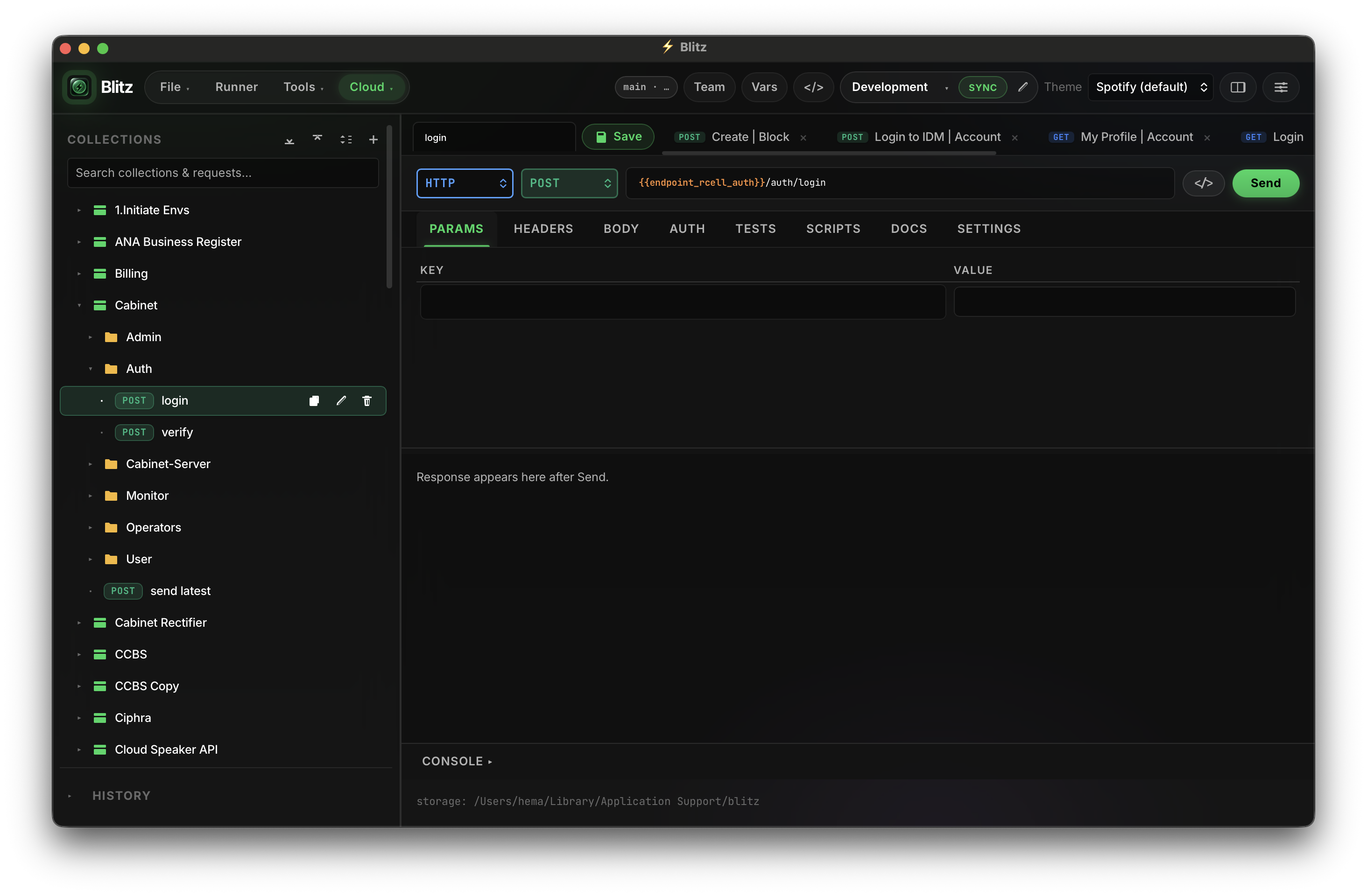 Blitz Desktop App running natively on macOS